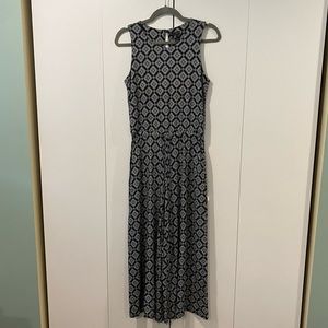 Mercer & Madison Black and White Sleeveless Jumpsuit